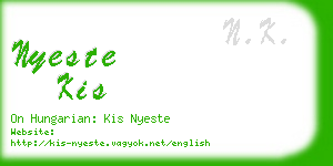 nyeste kis business card